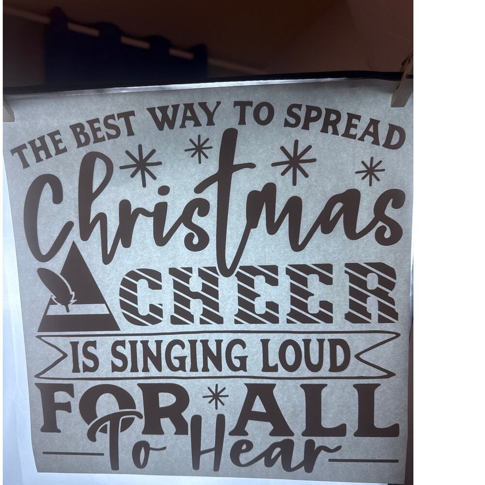 New Elf Christmas Movie T-Shirt Heat Transfer Design Christmas Cheer Craft Gift